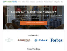 Tablet Screenshot of prohometools.com
